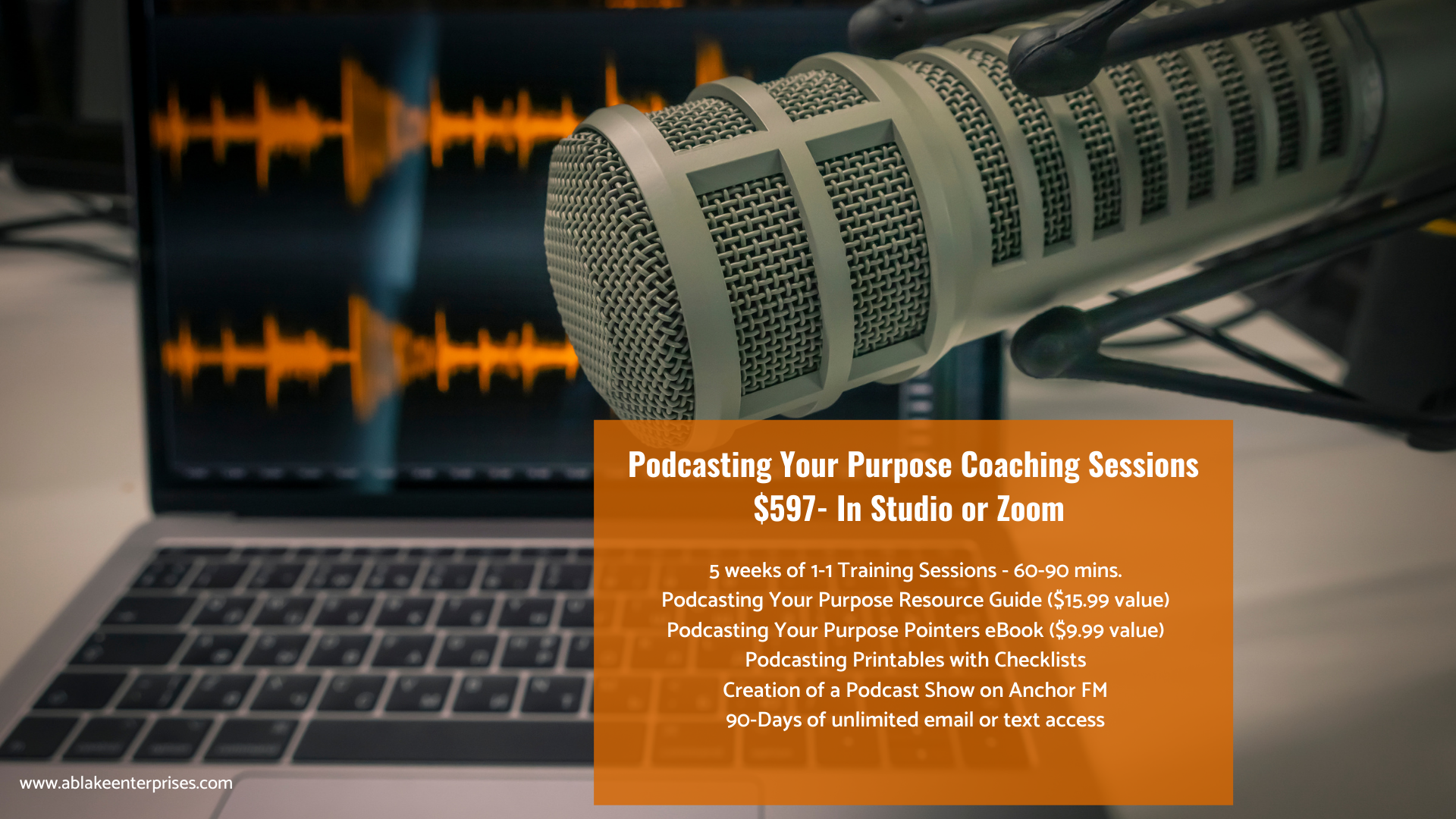 Podcasting Your Purpose 5-Week Coaching Session 2022